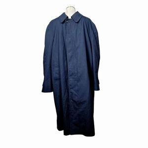 Long Fog Blue Button Down Coat 44R